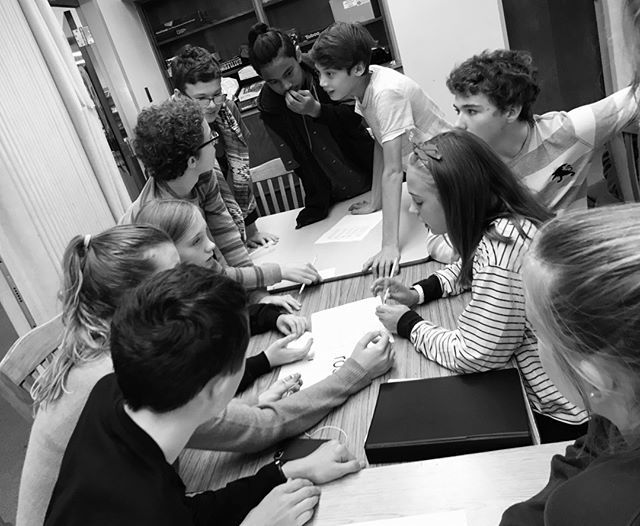 jmspps's tweet photo. Intense foreign policy discussions in the library with Mr. Molloy's, Mrs. Irwin’s, and Mr. Walker’s 8th graders. #jmspps https://t.co/TgmigUTprN https://t.co/0jwVbrYhp4