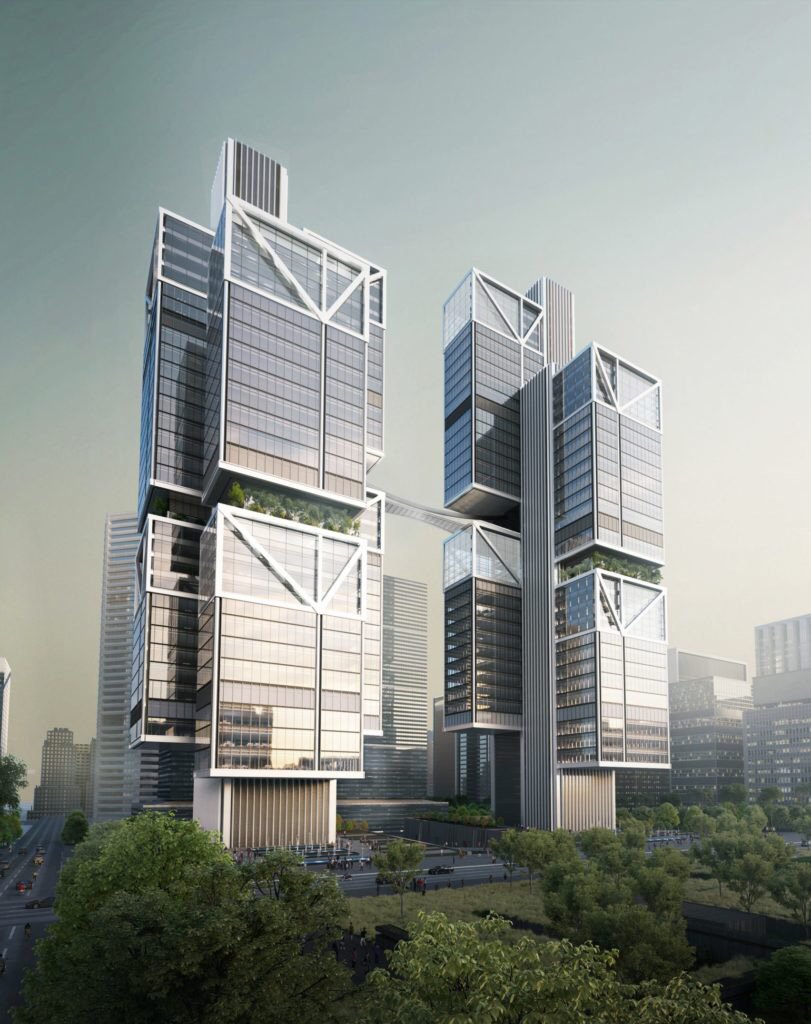 Specifierau's tweet photo. Skybridge for drones at DJI’s headquarters in Shenzen #drones #futuredesign #officebuildings #dailydesign 
https://t.co/ILw0U1mm7l https://t.co/WA3cuOBdg7