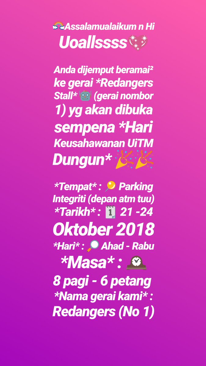 KolejRedang's tweet photo. Jom pakat gi Redangers Stall rama2...🎆🎆🎆 Nie hari kedua doh kitorang buke stall...🎉🎊🎉 Pakat gi serebu blake sek2 mung... 🏠🏃🏻🌫️🚴🏻🌫️🚴🏻🏃🏻🏃🏻🌫️ https://t.co/3Jb7977bK7