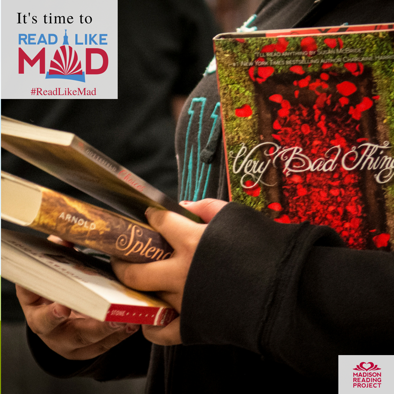 MadReadProject's tweet photo. It's week five of the game! @therealscripts is knocking out her book list! She's eyeing the (adult) grand prize of 1 month unlimited yoga at @InnerFireYoga
and a Cafe Hollander gift card.
๐Read Like Mad logo & character designed by: @PopDotAgency
#ReadLikeMad #ReadingGame https://t.co/Fvda20kkYI