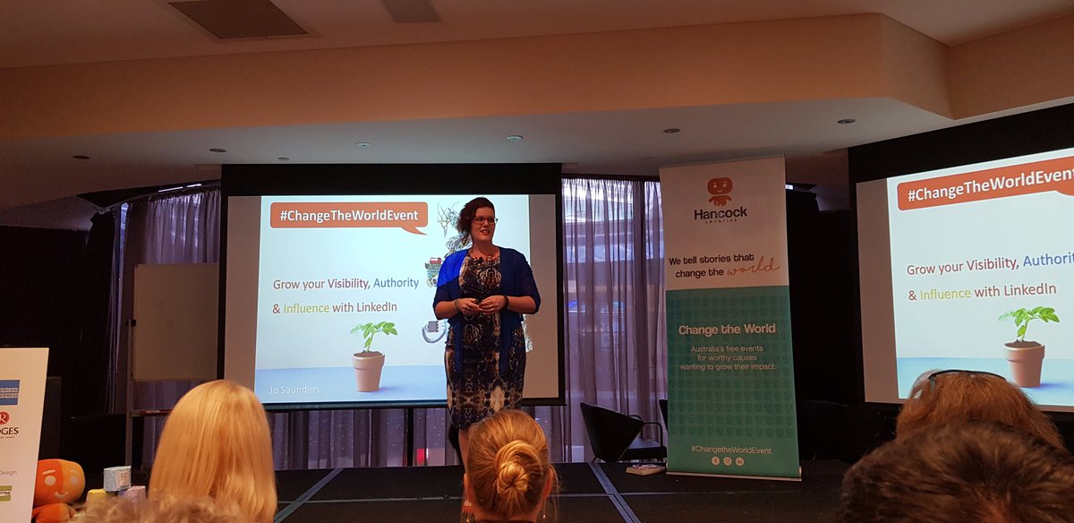 AndrewScotford's tweet photo. @LinkedIn expert @JoSaundersAU sharing her expertise with us @ChangeEvent #changetheworldevent #weallhavearoletoplay https://t.co/02b7lswCnk