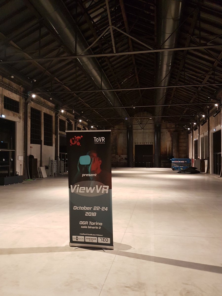 _realtavirtuale's tweet photo. #viewconference2018 #ViewVR
Ma che bella la sala binario 2 delle @OgrTorino @ViewConference @diversioncinema #VR https://t.co/7b5lN7GHpC