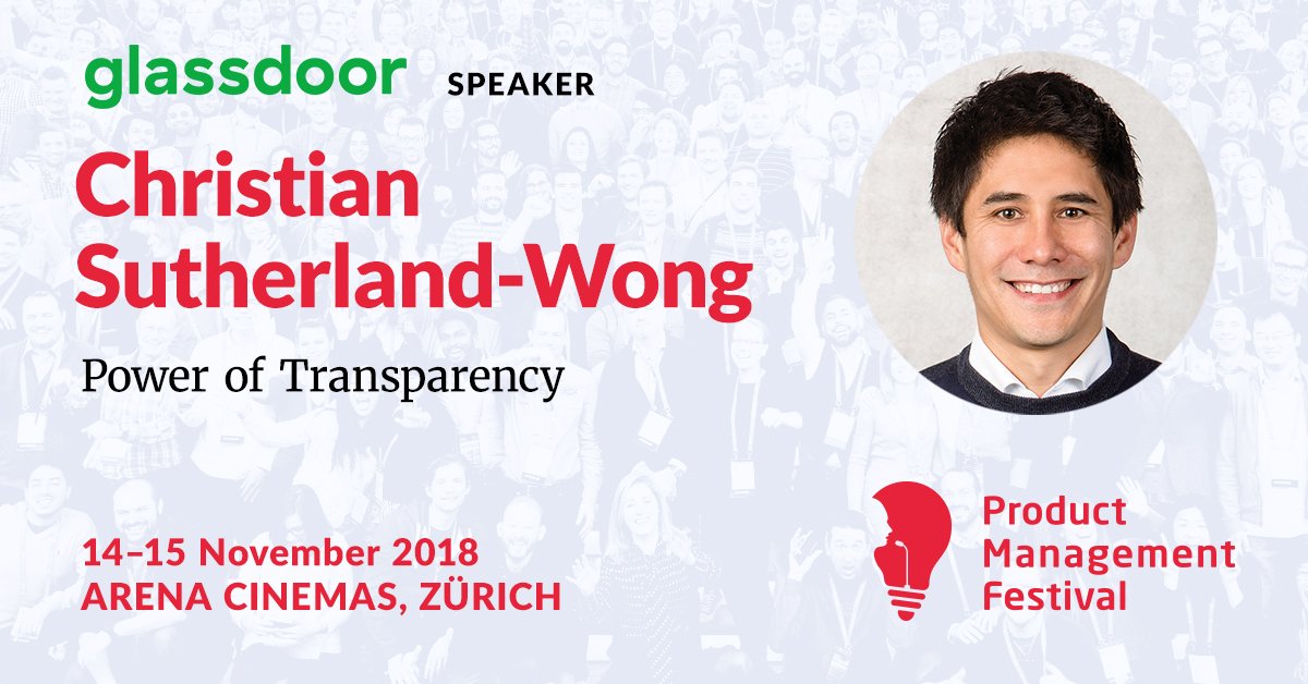 ProdMgmtF's tweet photo. "The Power of Transparency" at #PMF18 with our keynote speaker: Christian Sutherland-Wong COO at @Glassdoor. Have you bought your tickets yet? https://t.co/WTSkrH1U4g #prodmgmt https://t.co/lfBHV00ppN