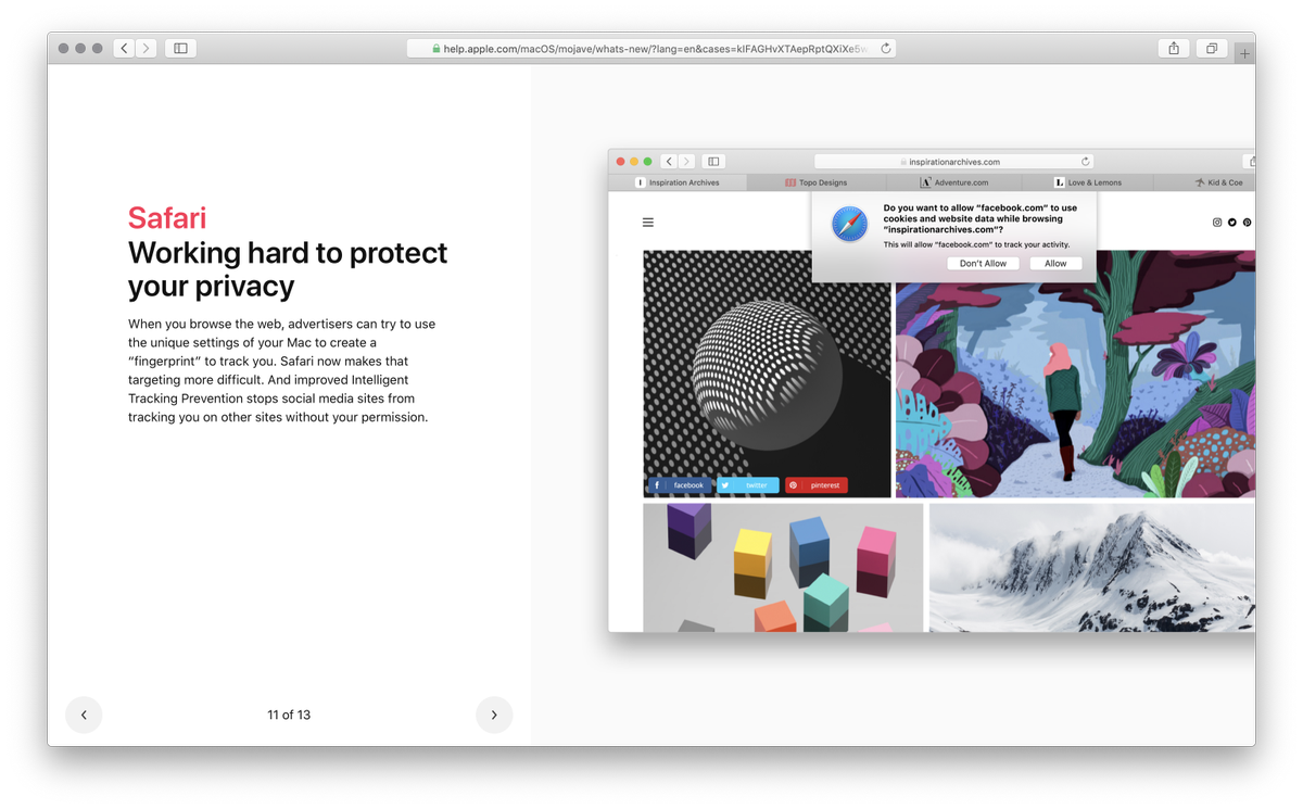 marcchallandes's tweet photo. Interesting new OS Update (Mojave) for all digital marketers. Next level of privacy blocking....now it's out! Who's already found a way to bypass that fingerprint-blocker within Safari? #fingerprinting #safari https://t.co/dOdRV9pldC