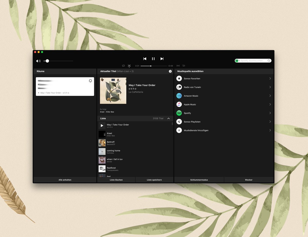 Innovationsraum's tweet photo. Endlich eine zeitgemäße GUI für #Sonos 🥰 https://t.co/IRjbrRU8Rb