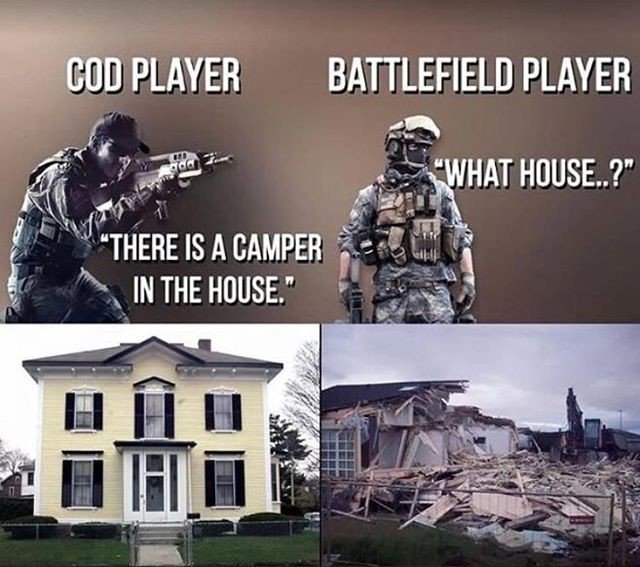 geeksheekk's tweet photo. Reposting @smoki_de: - via @Crowdfire 
Cod or Battlefield? I choose Cod😂•
•
#battlefield #cod #gaming #memes #funny #gamingmemes #house #smokide https://t.co/DPwXpAkvE9