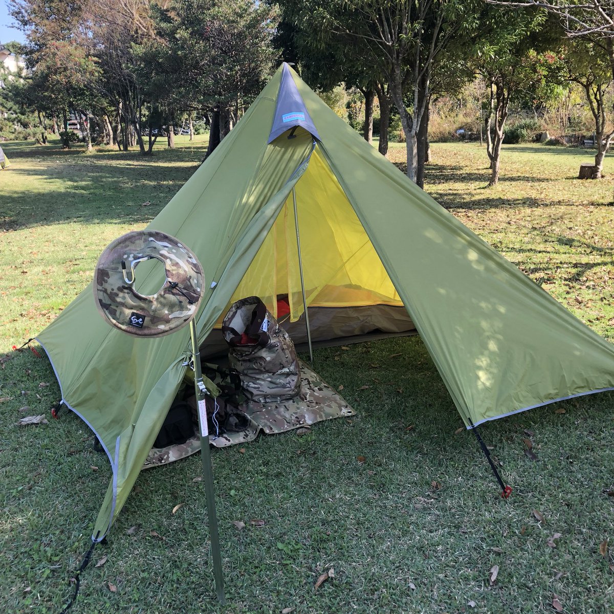 kumecci_camp's tweet photo. 廃盤と聞いて思わず買ったパンダテント⛺️週末に初張りしてきました。前から欲しかったんですが、いい幕ですね😊
#campanda #panda https://t.co/TZhtIzI1mv