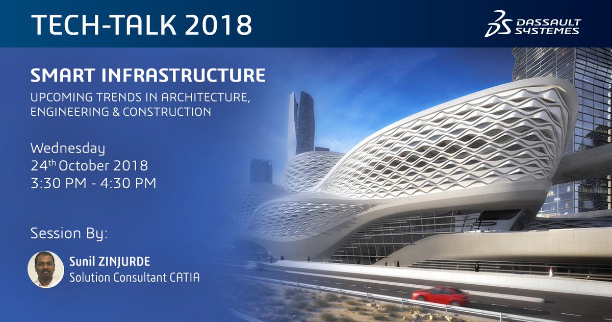 3DSIndiaLab's tweet photo. Know more about #DesignforFabrication and the Upcoming Trends in AEC industry, join us for a Tech-Talk session on Smart Infrastructure.
Join the session https://t.co/IvFjkMOpPW
#TechTalk2018 #SmartInfrastructure #Architecture #Construction #Engineering #DassaultSystemes https://t.co/4ZREzMfucg