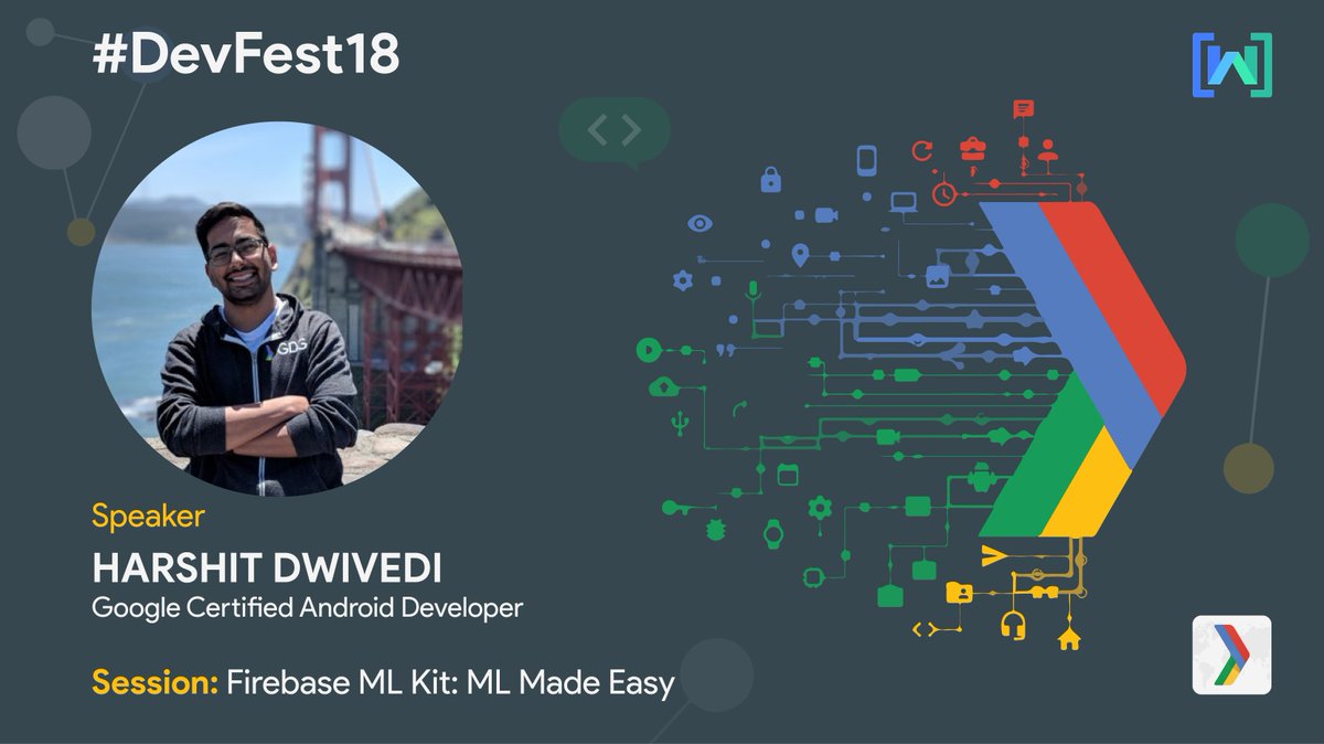 gdg_nd's tweet image. #DevFest18
@daggerdwivedi is what he calls himself. He's been sharing with the community for a long time now. Here to take you through Firebase and ML Kit, making them easy for you.
@GoogleDevsIN
#10