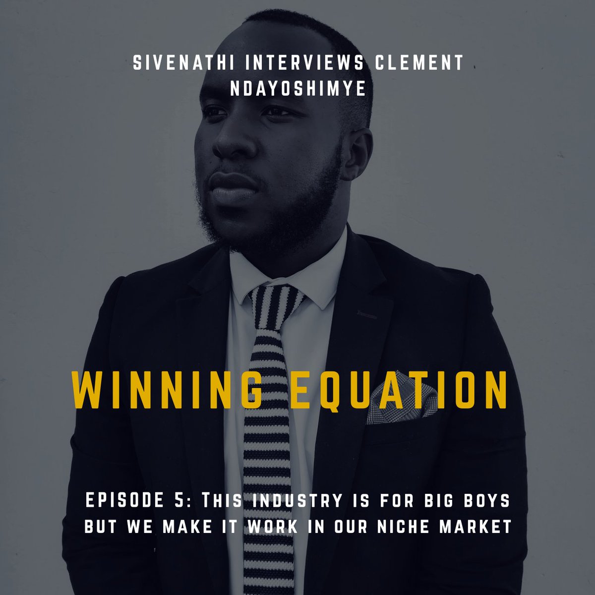 SivenathiMbebe's tweet photo. NEW EPISODE: Clement Ndayoshimye CEO &amp; co-founder of @SoapprojectsSA 
"This industry is for big boys"

Download &amp; Listen: https://t.co/oYqQNym0Zz

#Startup #business #success https://t.co/WvKtUDWXlW