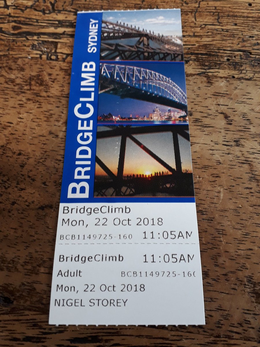 storey187's tweet photo. Just climbed the Sydney Harbour Bridge, boy it's thirsty work!! Xx 😃 https://t.co/Jmp90HqsYp