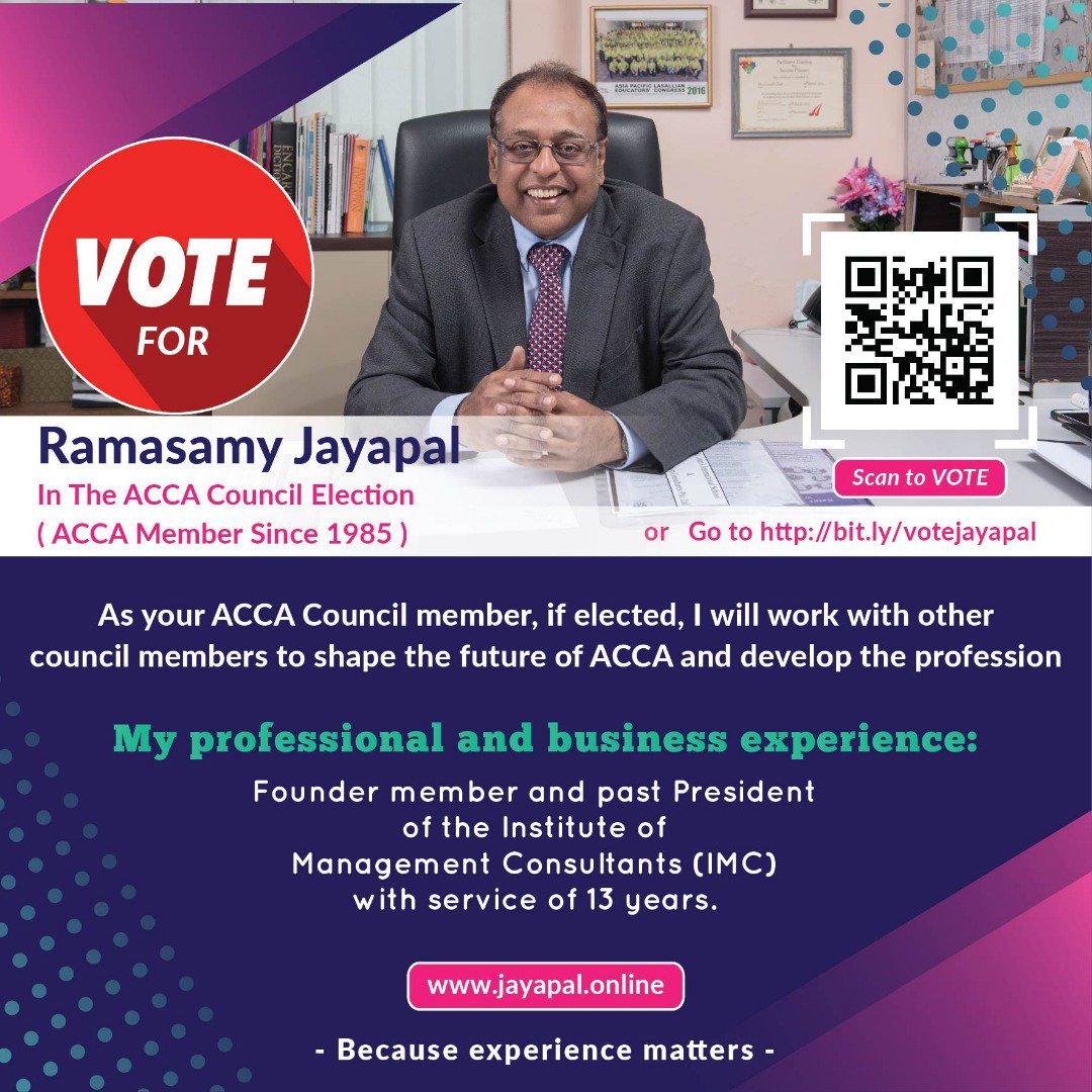 jayapalACCA's tweet photo. Visit https://t.co/MnTJJ5Gcbb for more information  #acca  #accaindia  #jayapalacca  #accaelections https://t.co/jA0D04wAr9