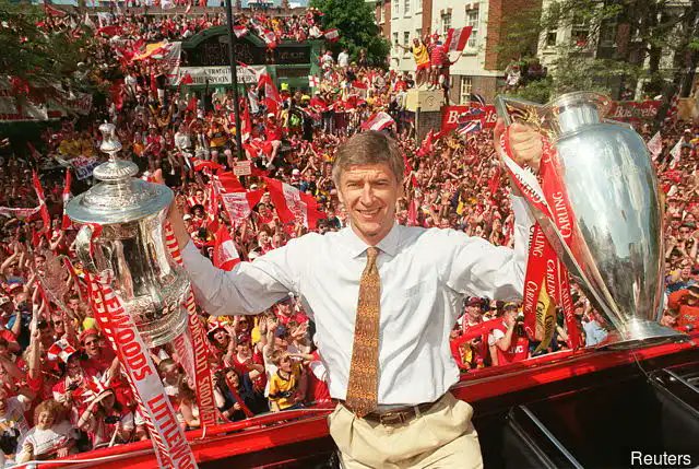3 Premier League titles, 7 FA Cups, 1 Arsene Wenger. Happy 69th Birthday to the man himself! 
