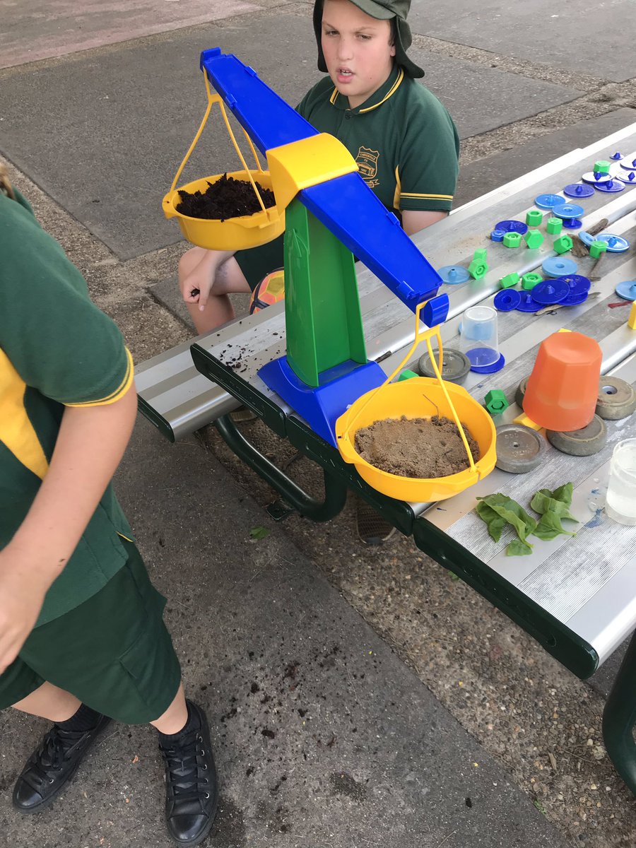 KangarooCPS2018's tweet photo. Measuring, ordering and comparing the mass of materials from our playground today. Looking forward to measuring and comparing further tomorrow. #maths https://t.co/XLcpY57B3K