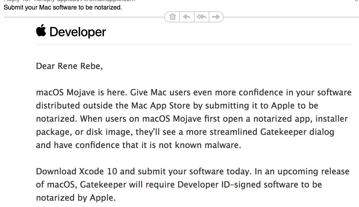 ReneRebeTM's tweet image. 10 years of @apple #AppStore #snakeoil review were not enough, say hello to #notarized #apps moar snake oil #LOL