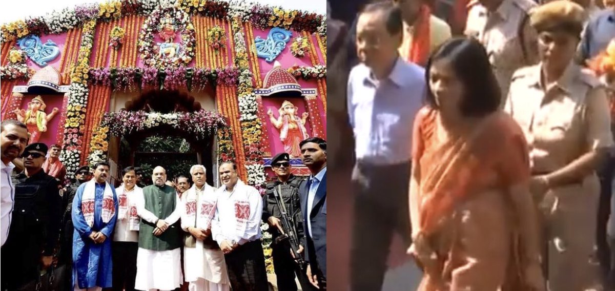 #SupremeCourt lawyer are shocked         to observe #ILLTreatment to “#ChiefJusticeOfIndia” #Justice #RanjanGogoi(who hails from #Assam) at #KamakhyaTemple . #CJI waited for 30 min due to visit of #BJP #Supremo #AmitShah with #ChiefMinister S Sonowal.#HighCourt #Protocol