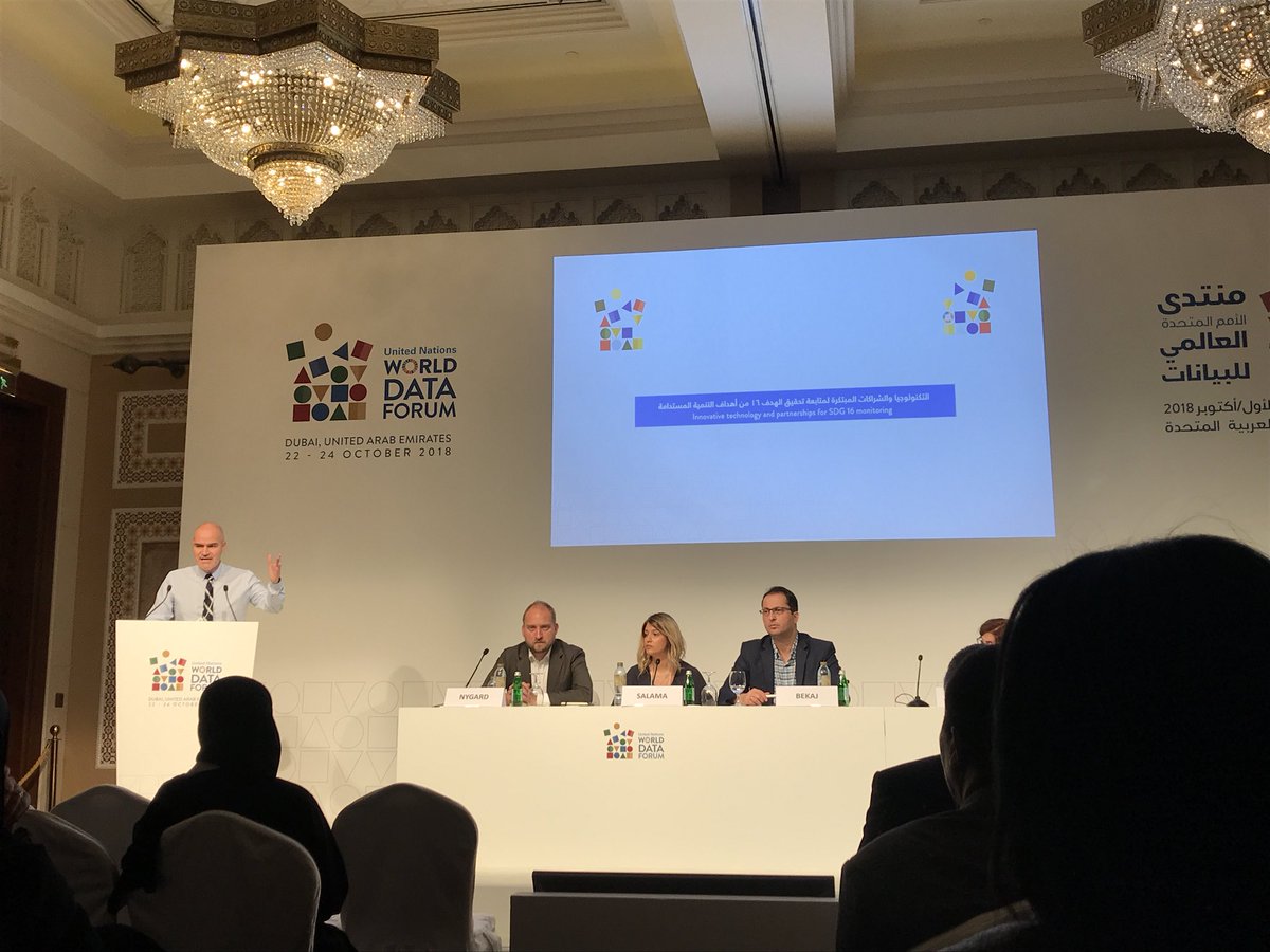 datapopalliance's tweet image. Excited to be here at the U.N. World Data Forum in Dubai. 

DPA director @ManuLetouze is speaking at session (TA 2.11) Innovative technology and partnerships for SDG16 monitoring. 

#UNWDF2018 #BigData4SD