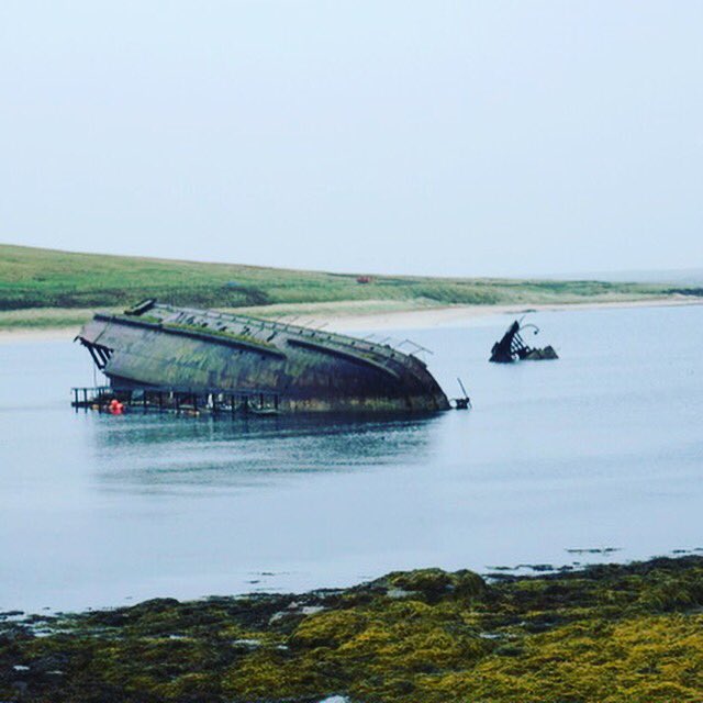 Today’s #islandmemory comes from #scapaflow on #orkney A remarkable sight seeing the scuttled ships just lying there #orkneyisles #islands #scottishislands #scotland