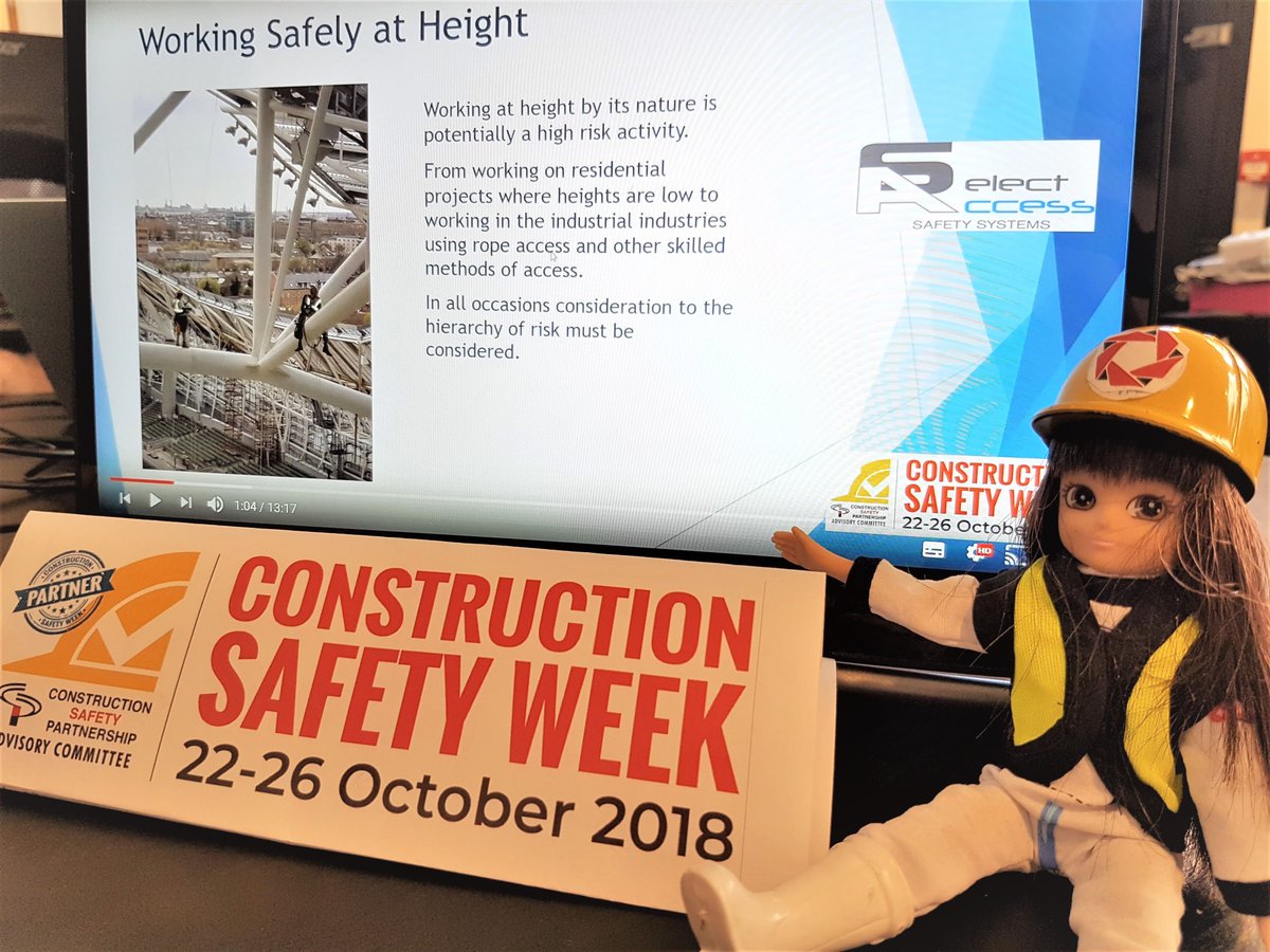 Safety Week Day 1 - Knowing the correct procedures when working at heights can be life-saving! Evercam #Lottie is inviting everyone to watch the Working Safely at Height Webinar with Graham Akroyd of @SelectAccess #lottieTour #CIFSafety18 @CIF_Ireland