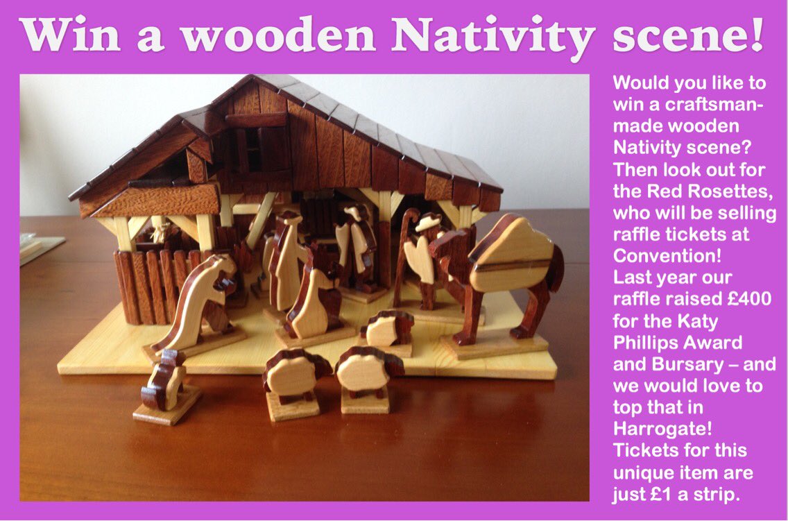 If you're off to Convention in Harrogate, please support our raffle which is raising funds for the Katy Phillips Award and Bursary! #LABBS18 🌹