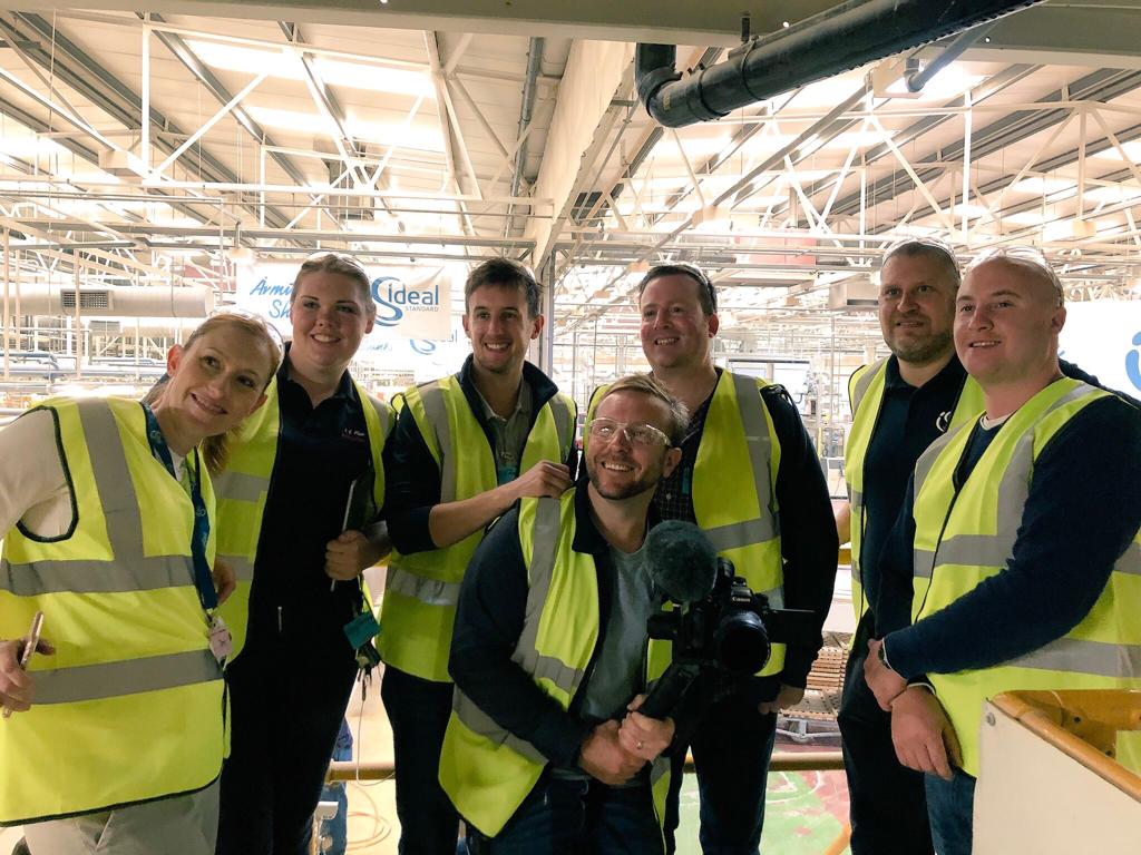 IdealStandardUK's tweet photo. #TBT to our recent #InstallerInsight Day!
We showed @plumberparts, @Rdmills88, @Loz_Winter & @GasSafePete around the Armitage Shanks factory... https://t.co/E02SEhajne