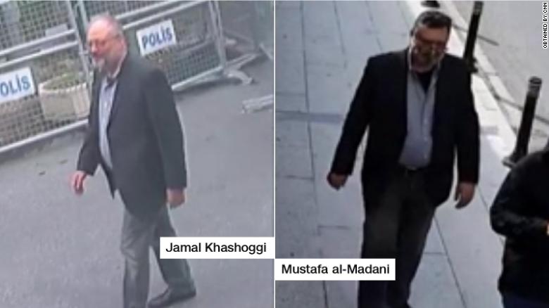 Exclusive: Surveillance footage shows Saudi operative in Jamal Khashoggi's clothes in Istanbul after the journalist was killed, Turkish source says cnn.it/2EAHlIL