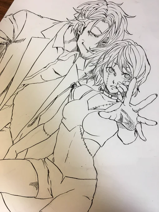 割といい感じ、色の練習もしようかなやっぱりやめよう 