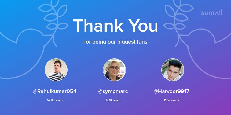 Harveer9917's tweet photo. Our biggest fans this week: @Rahulkumar054, @sympmarc, @Harveer9917. Thank you! via https://t.co/qBfvE6GAZc https://t.co/4DvakFH78f https://t.co/txamuMGFee