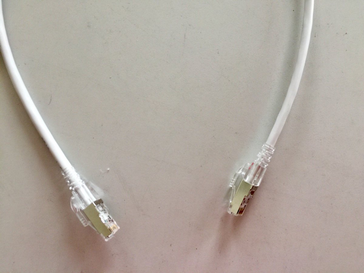 Cat6a 26AWG STP Patch Cord uses easy thru RJ45 Plug.