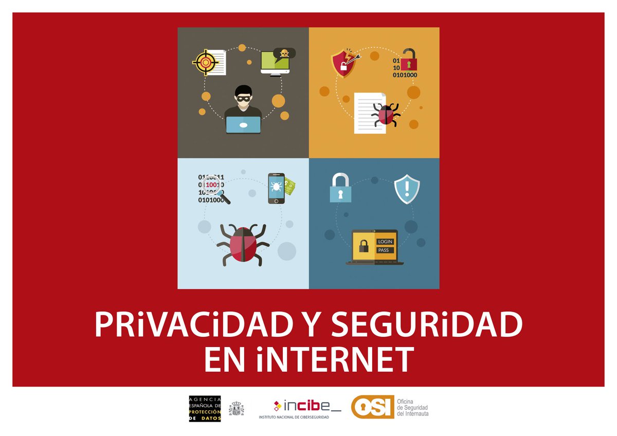 ¿Te sientes seguro navegando por la red? 🤔 No lo pienses y descarga la guía de privacidad y seguridad en Internet, sigue sus consejos y #ProtegeTusDatos. Una iniciativa de la AEPD, <a href="/INCIBE/">INCIBE</a> y <a href="/osiseguridad/">Oficina de Seguridad del Internauta</a>. aepd.es/media/guias/gu…