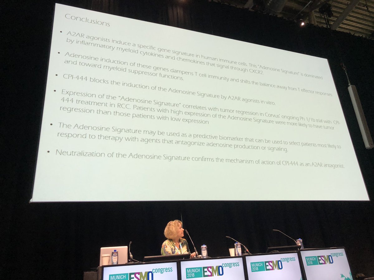 BernardAFox's tweet photo. Prof Pedro Romero #immunotherapy GURU #LICR #UNIL &amp; Editor in Chief #JITC @sitcancer reviews 3 posters #3  #A2AR  @bmsnews #Corvus  @myESMO #ESMO18 @bmsnews @Incyte @pfizer @Roche @Merck #adenosine #CPI444 https://t.co/so6LyXHTa0