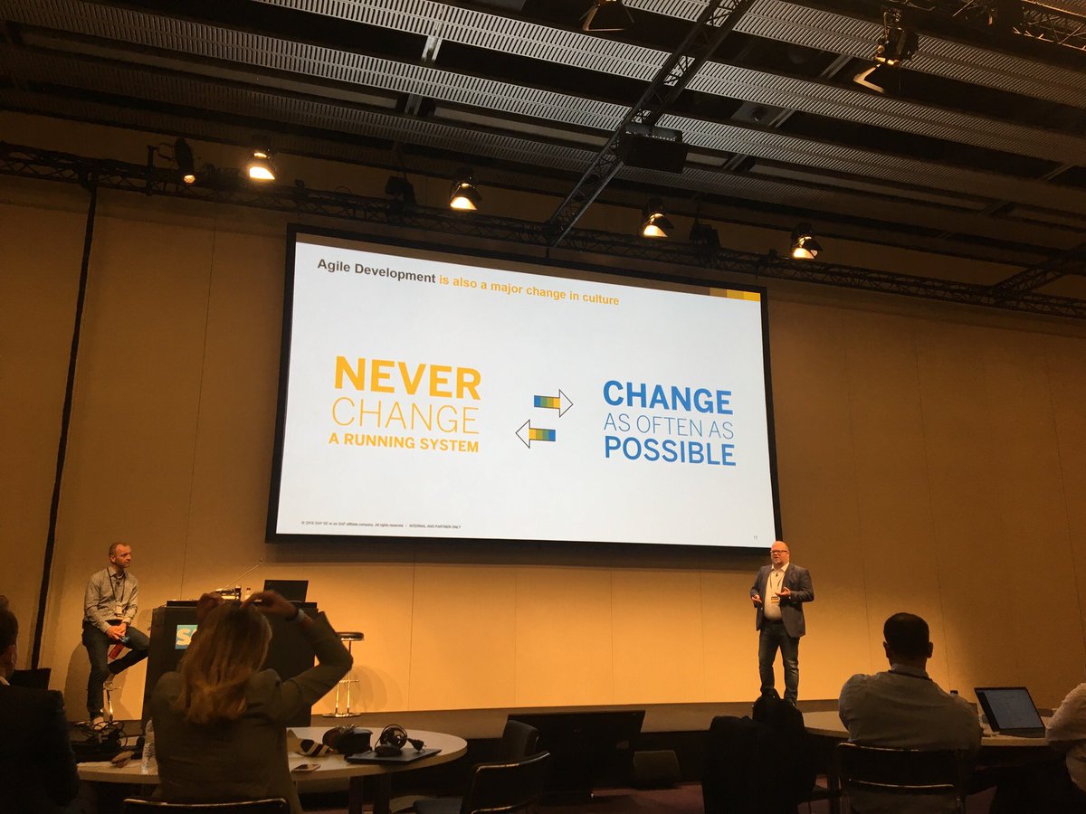 seef's tweet photo. KP Sauer presenting the #HANA #SQLDW at #Teched #Barcelona. Or well, officially we’re in the pre-conf phase 😉 https://t.co/TicgCCvXoY