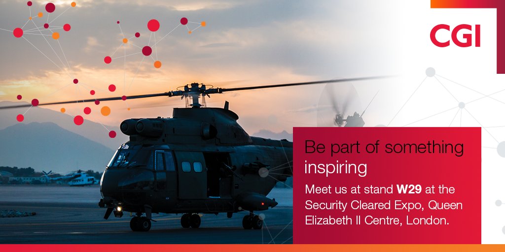 CGI_UK_Careers's tweet photo. We help our #Space, #Defence and #Intelligence clients to solve complex technical challenges with #secure, end-to-end information solutions. Meet us at the Security Cleared Expo tomorrow #SCEXPO https://t.co/7P4h3uS5k4