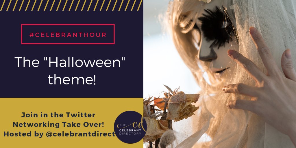 // TOMORROW NIGHT // We are discussing all things Halloween! Share your stories, ideas &amp; thoughts Celebrants!🎃💕🎃 #celebrantsrock #ownyourceremony #celebranthour