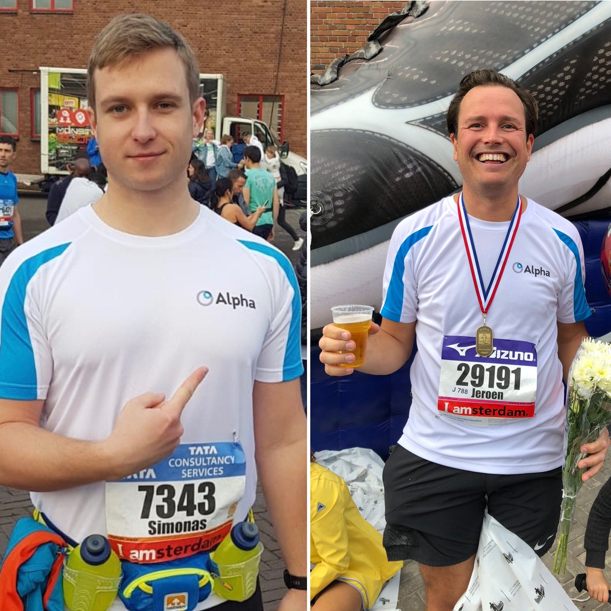 AlphaFMC's tweet photo. Yesterday two of our Dutch Alpha colleagues ran the marathon and half marathon of Amsterdam to raise funds for our Charity of the year @soschildrenuk @soskinderdorpen  #AlphaFMC #SOSChildrenvillages https://t.co/yCvRIBAcBd