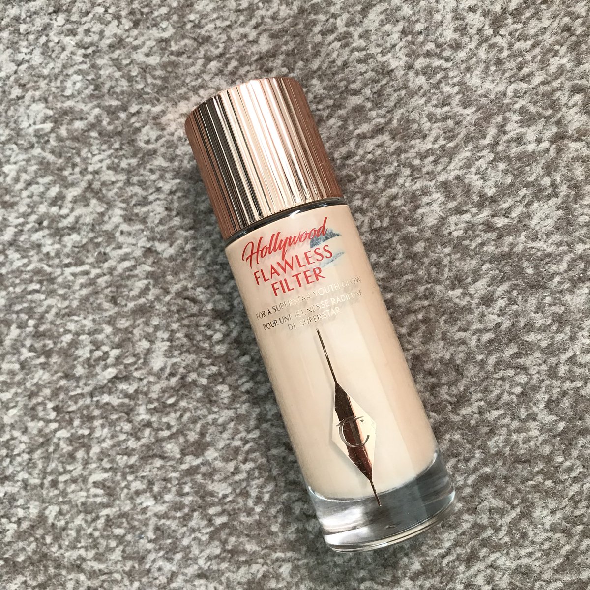BethanHaf87's tweet photo. @CTilburyMakeup never been so thankful for an item of makeup! I’d be absolutely lost without it! You Charlotte are an absolute GENIOUS!! #flawlessfilter https://t.co/uexRhjIp3s