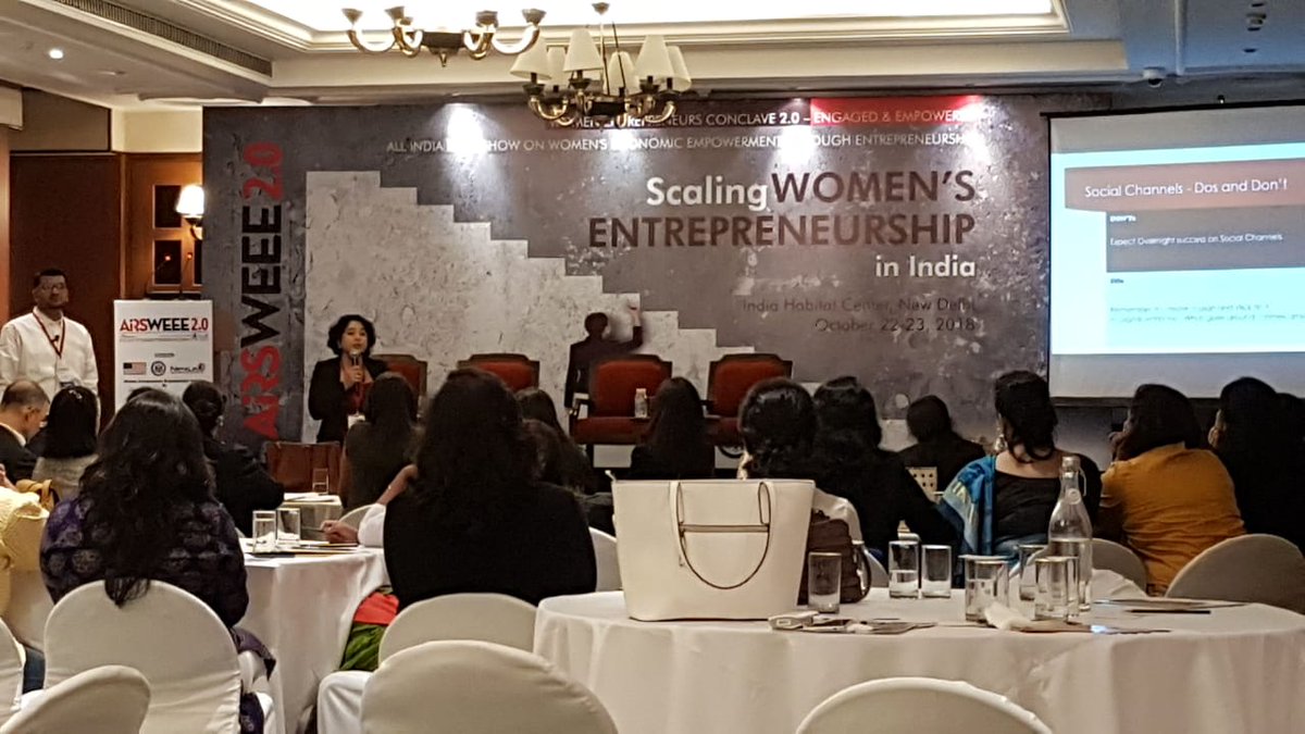 airsweee's tweet photo. Plugging into #DigitalIndia : A hands-on deliverable focused workshop with the audience.
Speakers: Harshit Desai, Director, @KPMG
Komal Goyal, Managing Partner &amp; CEO, @6eTech 
Dharti Desai, Founder, @FineWinesnMore
#AIRSWEEE #WomenEntrepreneursConclave https://t.co/kfGDWDbKw8