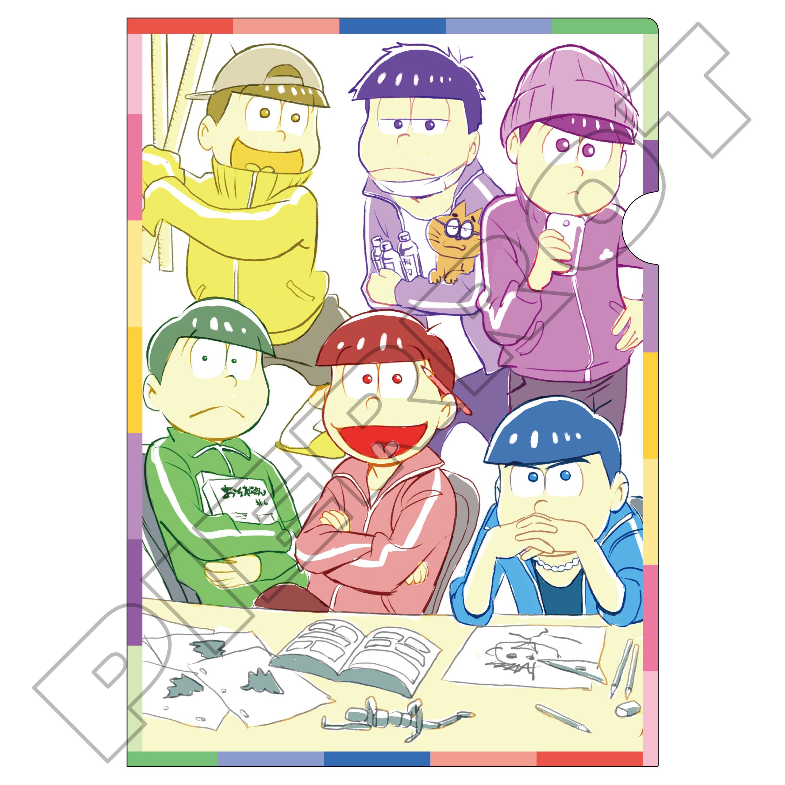 株式会社ぴえろ おそ松さんのスタッフ本 Agf会場限定特典の情報を公開 会場で購入した方にはもれなく表紙に使用された 描き下ろしイラストのクリアファイルをプレゼント さらに 会場販売分のうち冊には 浅野直之氏の直筆イラスト入りとなります