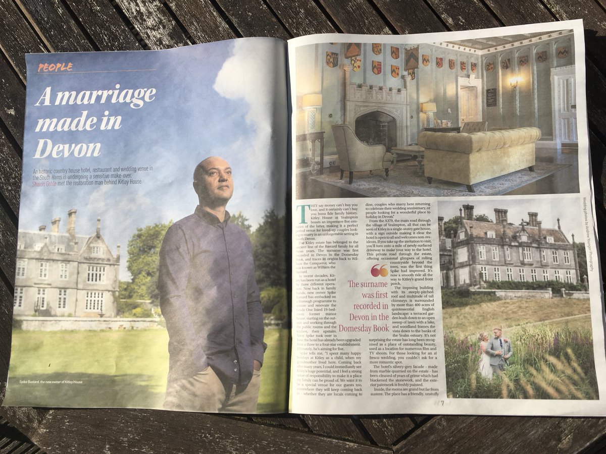 KitleyHouse's tweet photo. We’re delighted with this weekend’s coverage about Kitley in @wmnWest. The articles featured our recent changes and new owner Spike. Pick up a copy for yourself and have a read. #kitley #devonhotels #luxurydevonhotels https://t.co/0AG3wAr05g