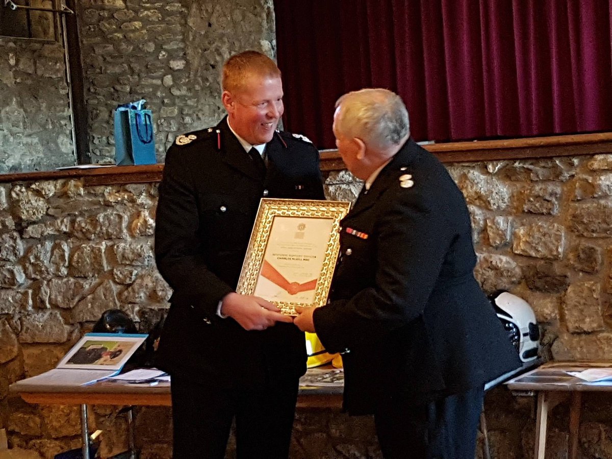 JulieJ_fire's tweet photo. A special day for Chas McGill #MBE retires after 52 years @Hants_fire @DanTasker @stewadamson #amazing achievement @Hardley58 @Beaulieu_49 @Hythe44 https://t.co/ughVuxYc4l