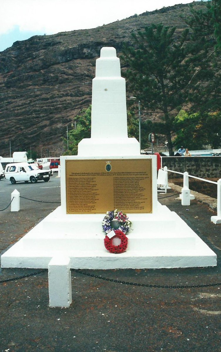 Remembering the 41 lives lost when RFA Darkdale was lost on this day in 1941 whilst at anchor of Jamestown St Helena @StHelenaGovt