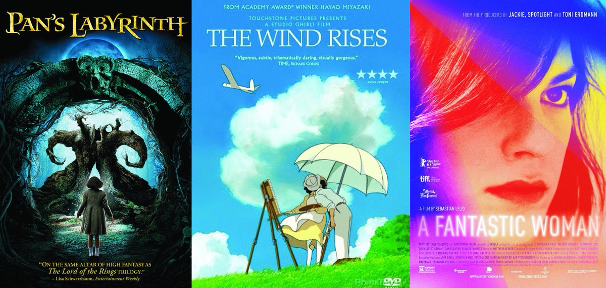 Today's films:

2pm: Pan’s Labyrinth (15)
4.30pm: The Wind Rises (PG)
7.30pm: A Fantastic Woman (15)

Catch these fantastic award-winning international films in your home town!

See shiff.org.uk for full information &amp; get your tickets from @SherborneTIC or on the door!