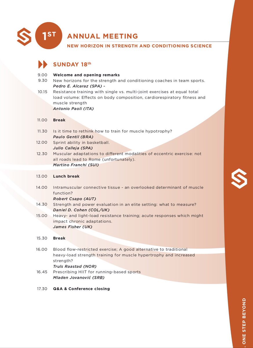 Strength & Conditioning Society (SCS) (@s_c_society) on Twitter photo 🚨HURRY UP🚨 Last 9 days for submitting your abstracts!!! Let’s go! Don’t miss the opportunity of joining <a href="/S_C_Society/">Strength & Conditioning Society (SCS)</a> in #Rome! All you need is 🏋🏽‍♀️
In collaboration with <a href="/ESNSofficial/">European Sport Nutrition Society</a> <a href="/AkesiosGroup/">Akesios Group</a> <a href="/UCAM/">UCAM Universidad</a>
👉🏻 scs.academy/new-horizons-f… 🚨HURRY UP🚨 Last 9 days for submitting your abstracts!!! Let’s go! Don’t miss the opportunity of joining <a href="/S_C_Society/">Strength & Conditioning Society (SCS)</a> in #Rome! All you need is 🏋🏽‍♀️
In collaboration with <a href="/ESNSofficial/">European Sport Nutrition Society</a> <a href="/AkesiosGroup/">Akesios Group</a> <a href="/UCAM/">UCAM Universidad</a>
👉🏻 scs.academy/new-horizons-f…