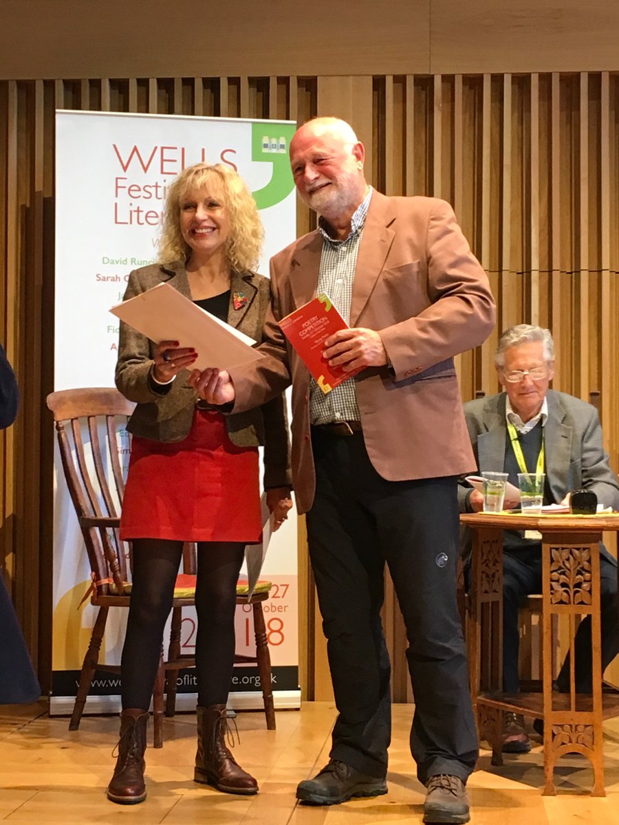 Delighted to win 1st prize in Wells Poetry festival, plus the Hilly Cansdale award. And 2nd prize at Torbay.