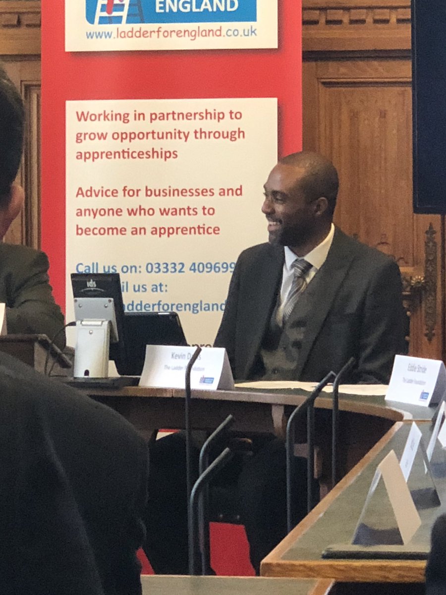 We’re so excited to be working in partnership with Kevin Davis on Ladder For England #Apprenticeships #Opportunities #TransformingLives