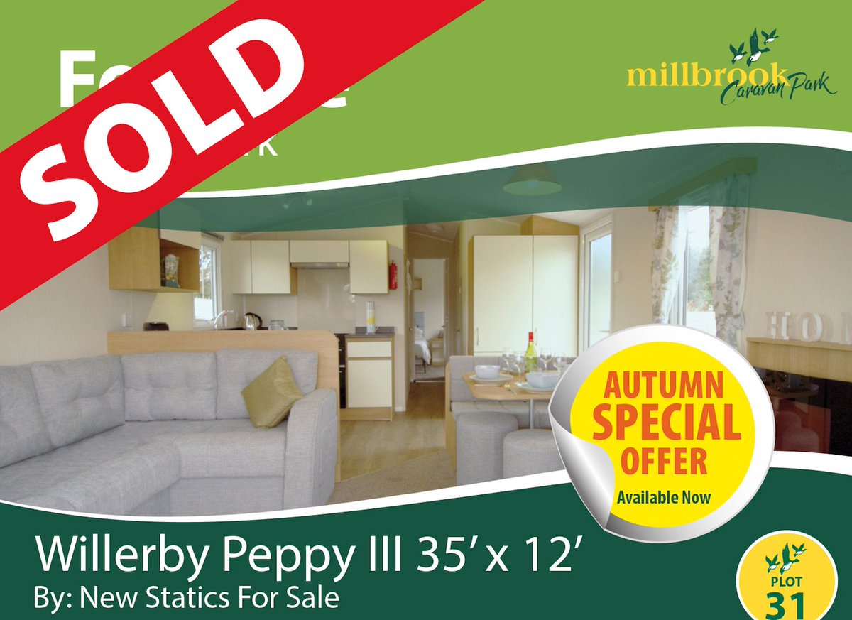 This may have been sold ( <a href="/newstatics4sale/">New Statics For Sale</a> @WillerbyHH ), but check out our website or phone us to find out about other holiday home opportunities <a href="/MillbrookCP/">MillbrookCaravanPark</a> .