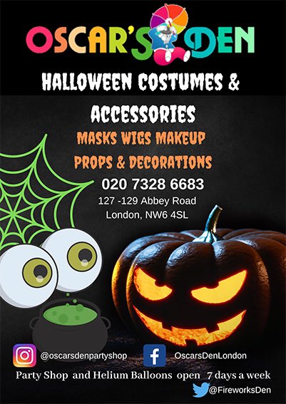 Halloween Shop ready! 🎃#MondayMotivaton #halloweencostumes #halloweenshopping <a href="/OscarsDen/">Oscars Den - Party Shop</a>