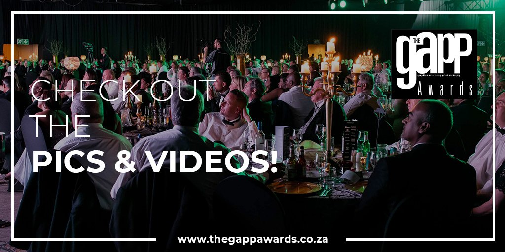 TweetSentient's tweet image. If you haven't done so yet, check out the pics from #thegappawards on our website at thegapp.co.za/the-gapp-award…. While you're at it, have a look at the #awesome #videos on the home page too!