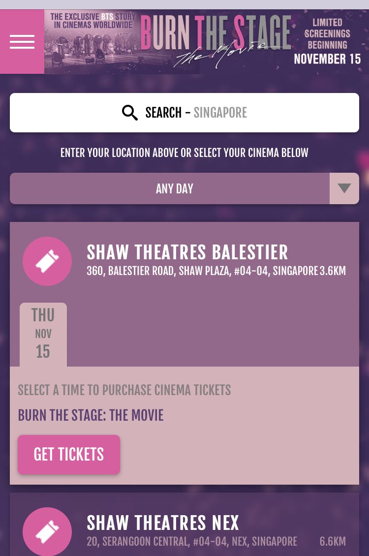 Bts Sg On Twitter Info Sg Armys Burn The Stage The Movie Will Be Available At Selected Shaw Theatres In Singapore 방탄소년단 Bts Twt Https T Co Wwk9e3alhw