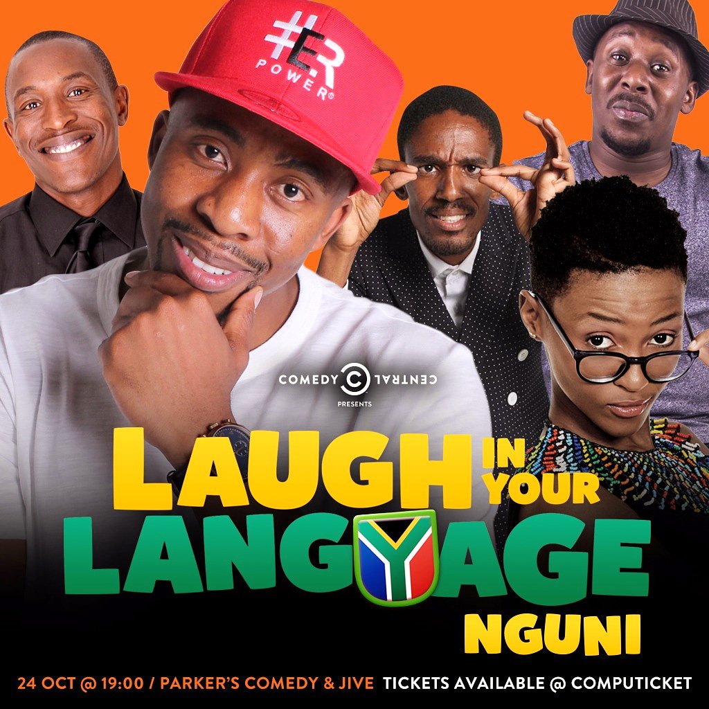 Thabang_ER's tweet photo. @ComedyCentralAF presents #laughinyourlanguage - 24 Oct '18 - 7pm - @ParkersComedy | Tickets available @Computicket | #comedy #sacomedy #comedycentral https://t.co/FQqKnQMoaZ